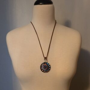 Elegant Blue and Silver Pendant Necklace